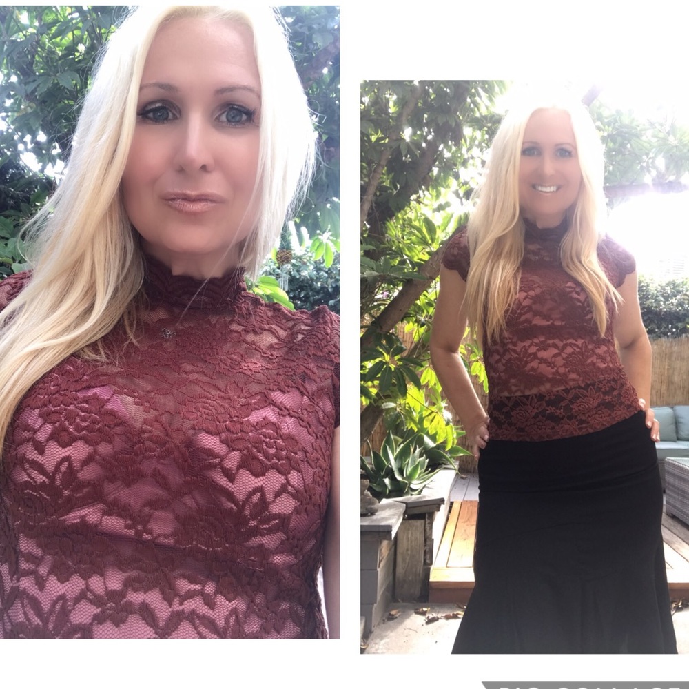 ☕️Chocolate Lace Top🤩